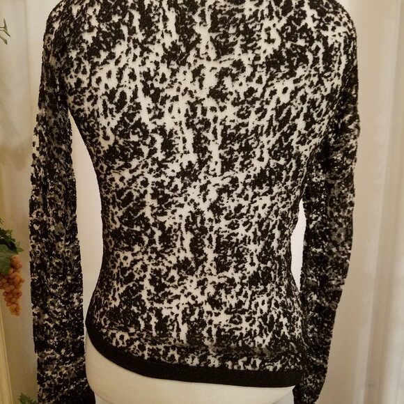 The Kooples side angle top see through black med - Picture 3 of 3